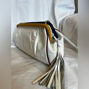 Vintage Susan Gail Leather Colorblock Shoulder Bag